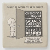 Open deuren stenen onderzetter (Voorkant)