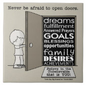 Open deuren tegeltje (Voorkant)