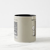 Open deuren tweekleurige koffiemok (Center)