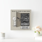 Open deuren vierkante klok (Huis)