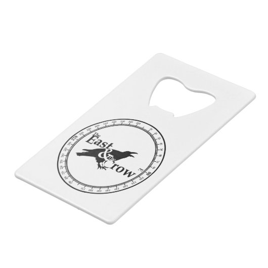 Open E&C Wallet Fles Creditkaart Flessenopener (Voorkant Gekanteld)