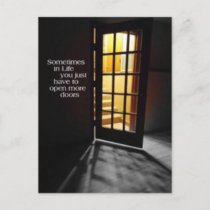 Open een andere deurkaart briefkaart