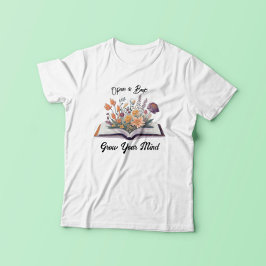 Open een boek en laat je geest groeien t-shirt