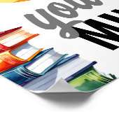 Open een boek en open uw geestesschoolbibliotheek poster (Hoek)