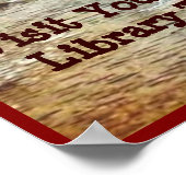 Open een boek. Open avontuur. Poster (Hoek)