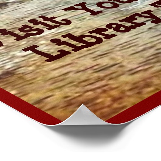 Open een boek. Open avontuur. Poster (Hoek)