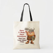 Open een boek. Open avontuur. Tote Bag (Voorkant)