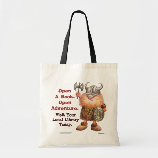 Open een boek. Open avontuur. Tote Bag (Voorkant)