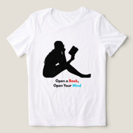 Open een boek, open je geest – Lezer ontwerp Tri-Blend Shirt