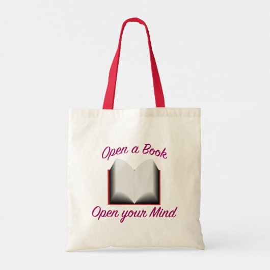 Open een boek, open je geest tote bag (Achterkant)