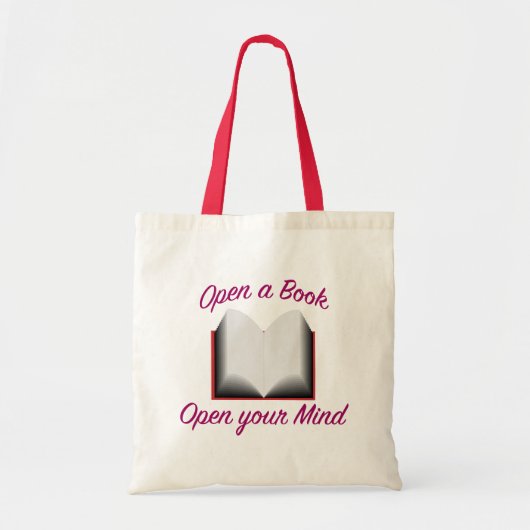 Open een boek, open je geest tote bag (Voorkant)