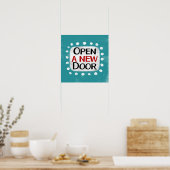 Open een nieuwe deur Poster Wall Art (Keuken)