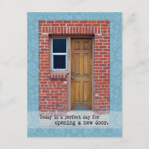 Open een nieuwe deurfoto Briefkaart