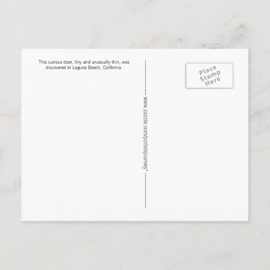 Open een nieuwe deurfoto Briefkaart (Achterkant)