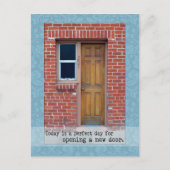 Open een nieuwe deurfoto Briefkaart (Voorkant)