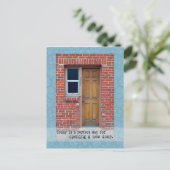 Open een nieuwe deurfoto Briefkaart (Staand voorkant)