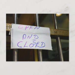 Open en Gesloten New York City NYC-fotografie Briefkaart