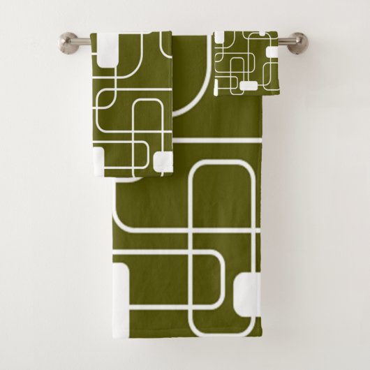Open en gesloten rechthoeken bad handdoek (Insitu)