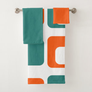 Open en Gesloten Rechthoeken de Reeks van de Dekdo Bad Handdoek