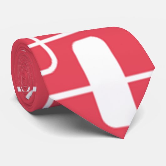 Open en Gesloten rechthoeken - Rood Stropdas (Opgerold)