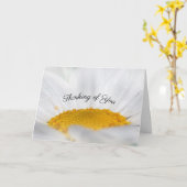 Open Face White Daisy denkt aan je sympathie Kaart (Gele Bloem)