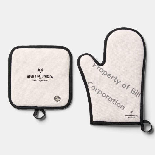 OPEN FIRE DIVISION – Bill Corporation Ovenmit Ovenwant & Pannenlap Set (Voorkant)