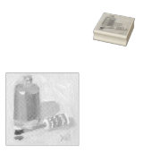 Open Fles Rubberstempel (Gestempeld)