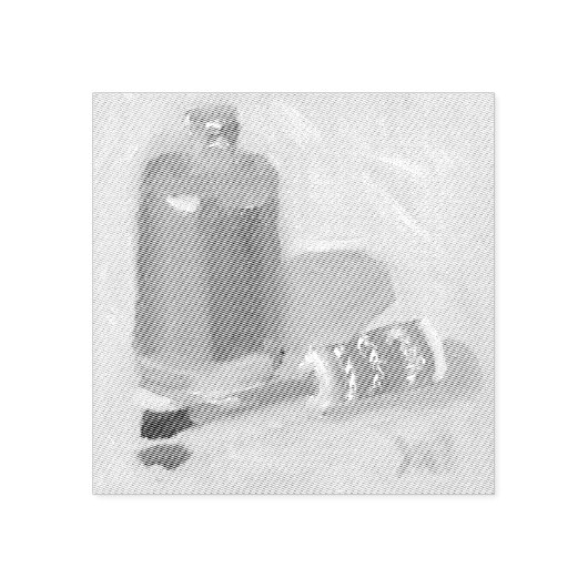 Open Fles Rubberstempel (Afrduk)