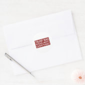Open fles wanneer het gebeurt FDT Ronde Sticker (Envelop)
