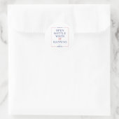 Open fles wanneer het gebeurt FDT Ronde Sticker (Tas)
