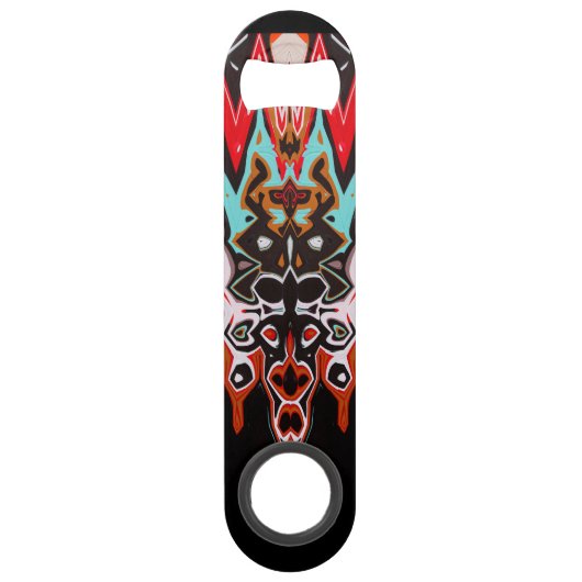 Open flesflesopening met elasersnelheid speed flessenopener (Achterkant)