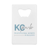 Open flesje creditkaart flessenopener (Achterkant)