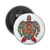 Open flesje met schroefdop button flesopener (Voorkant)