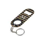 Open flesje monogrammed King Tut Mini Speed Sleutelhanger Flessenopener (Achterkant Gekanteld)