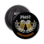 Open flesje Oktoberfest Beer Fest Button Flesopener (Voorkant)