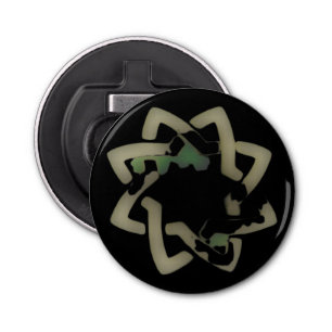 Open flesje op de fles button flesopener