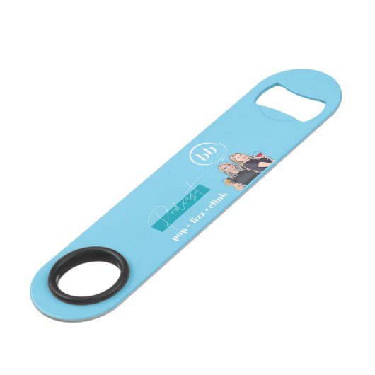 Open flesje speed flessenopener (Voorkant Gekanteld)