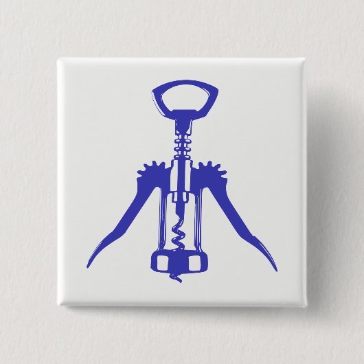 Open flesje vierkante button 5,1 cm (Voorkant)