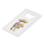 Open flesje WENDELITO Credit Kaart Creditkaart Flessenopener (Achterkant Gekanteld)