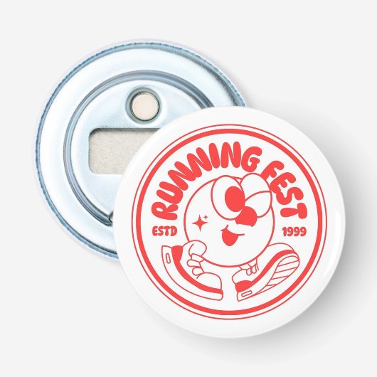 Open flesjes button flesopener (Voorkant)