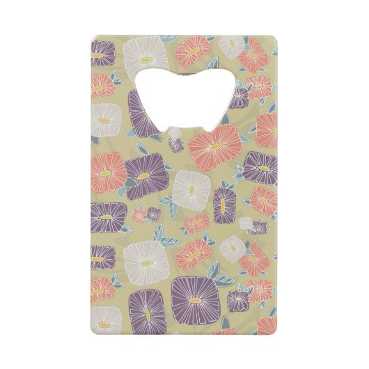 Open flesjes decò creditkaart flessenopener (Voorkant)