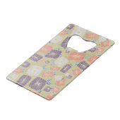 Open flesjes decò creditkaart flessenopener (Voorkant Gekanteld)