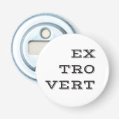 Open flesopening Extrovert Button Flesopener (Voorkant)