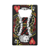 Open flessenopener voor ontwerp van harten creditkaart flessenopener (Achterkant)