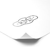 Open Font Monogrammed Corporate Foto Afdruk (Hoek)