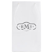 Open Font Monogrammed Corporate Klein Cadeauzakje (Achterkant)