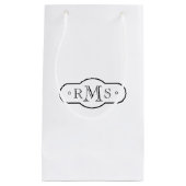 Open Font Monogrammed Corporate Klein Cadeauzakje (Voorkant)