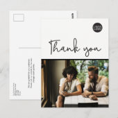 Open For Business Uw Logo Updates Dank U Briefkaart (Voorkant / Achterkant)