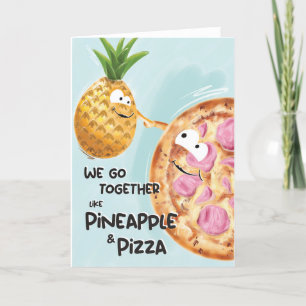 Open Funny we gaan samen als ananas en Pizza Kaart