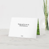 Open geen 25e kerstfeestdag tot 25 december feestdagen kaart (Achterkant)